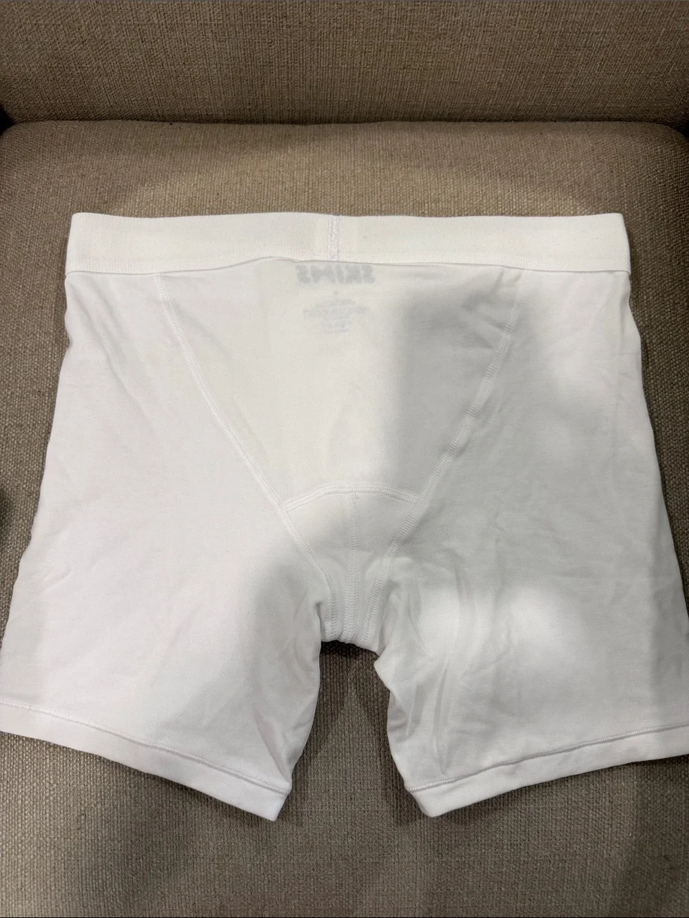 NEW SKIMS Men's White Boxer Briefs 2 Pack Medium